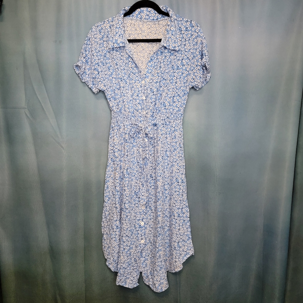 Floral Blue Dress